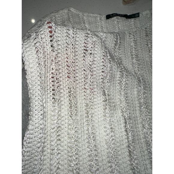 Lauren Ralph Lauren Women’s Open    Knit Sweater White L minimalist classy
Beach - Picture 5 of 7